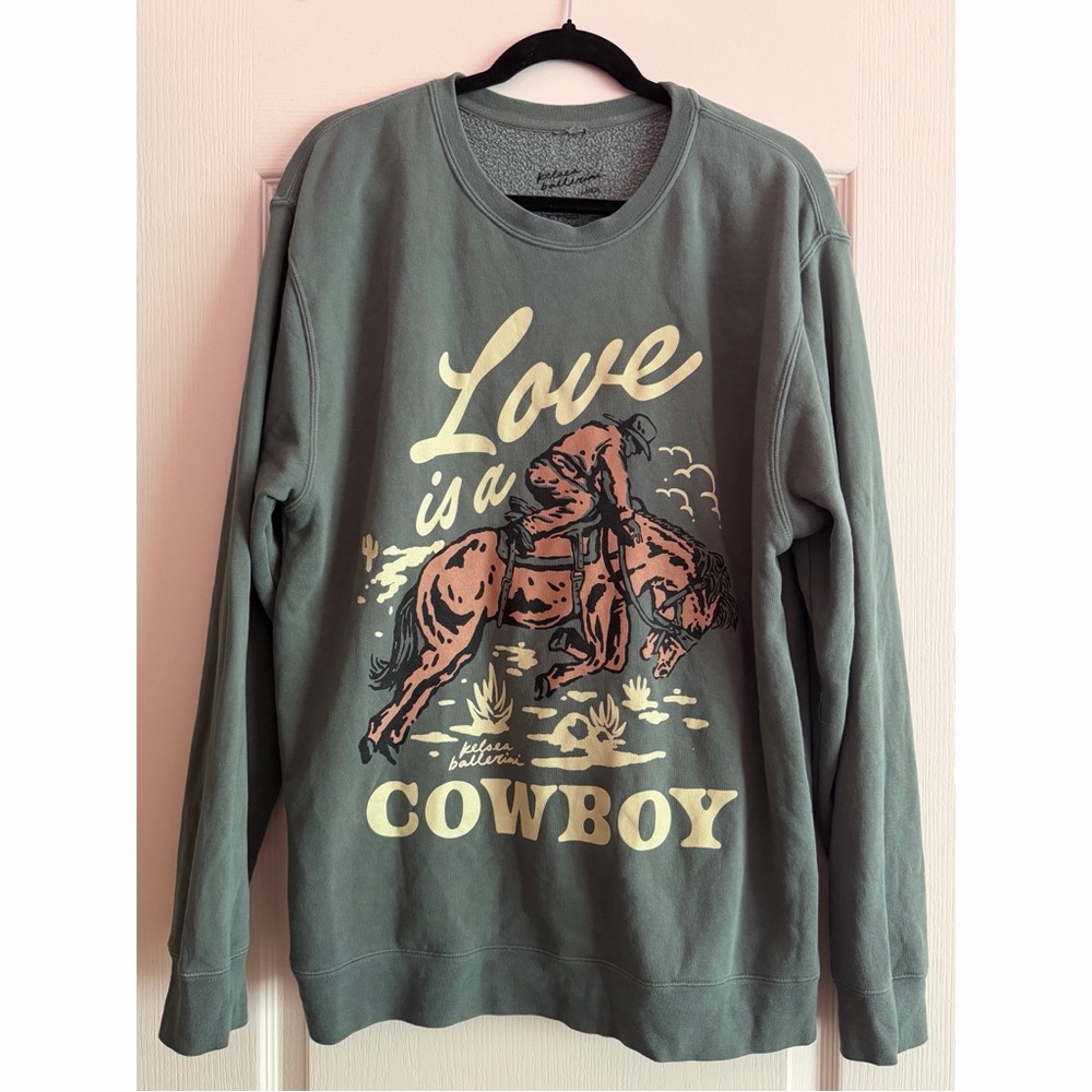 Kelsea Ballerini Heartfirst Love is a Cowboy Sweater
